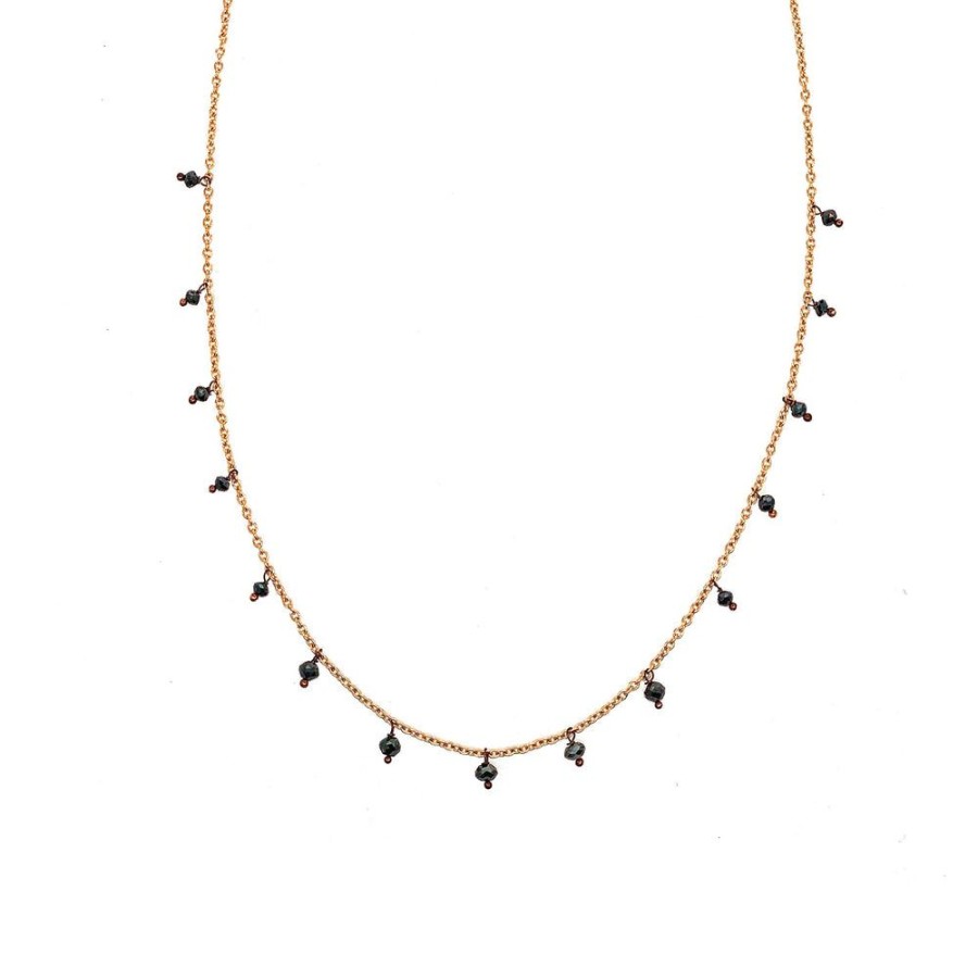 Necklaces Sethi Couture | Adeline Black Diamond Necklace