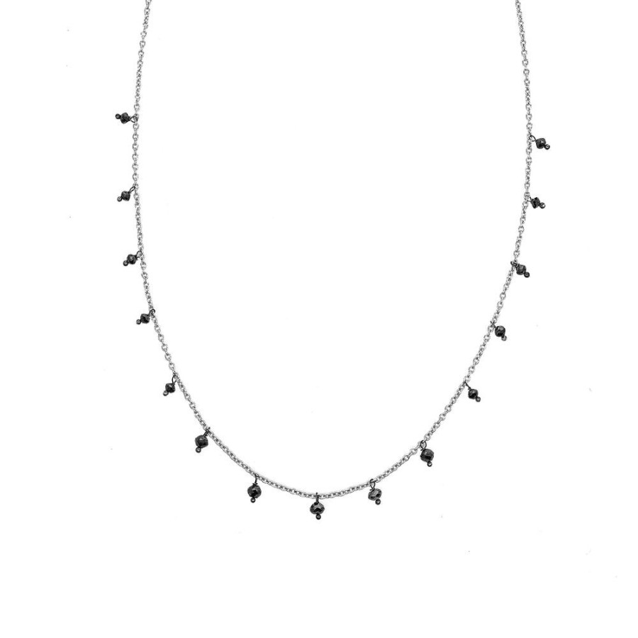 Necklaces Sethi Couture | Adeline Black Diamond Necklace