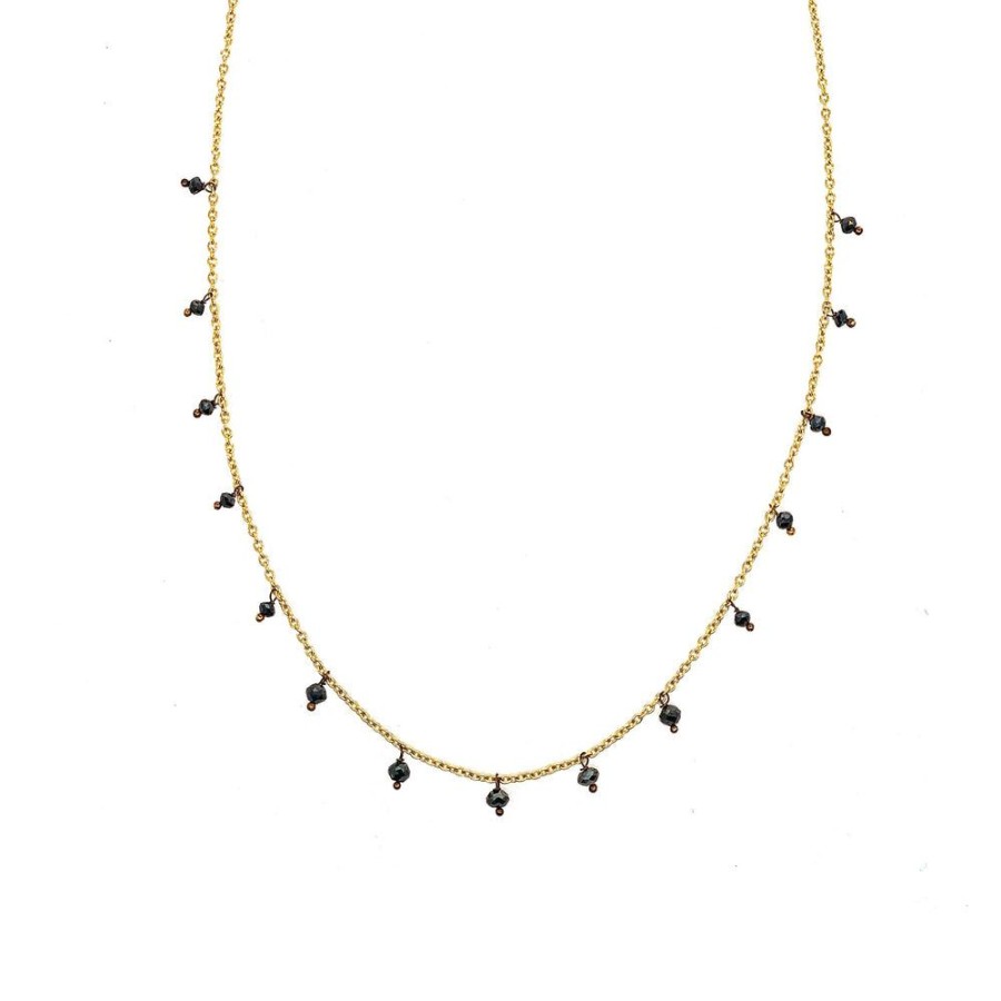 Best Sellers Sethi Couture | Adeline Black Diamond Necklace