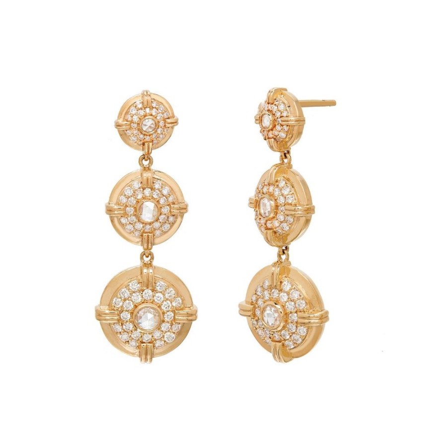 Holiday Collection Sethi Couture | Nora Rose Cut Diamond Drop Earrings