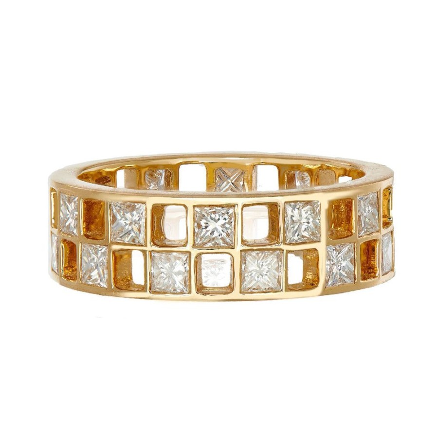 Stack Bands Sethi Couture | Marina Princess Cut Diamond Band