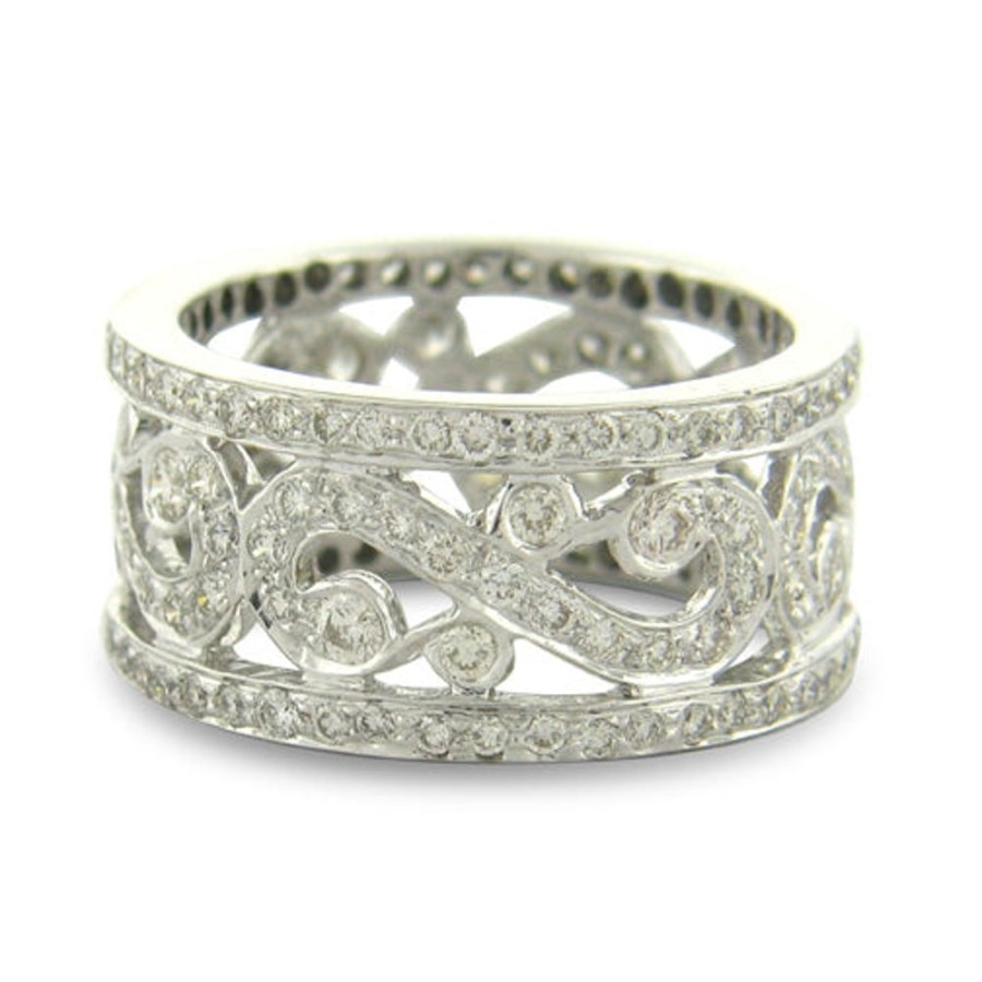 Rings Sethi Couture | S Diamond White Gold Band